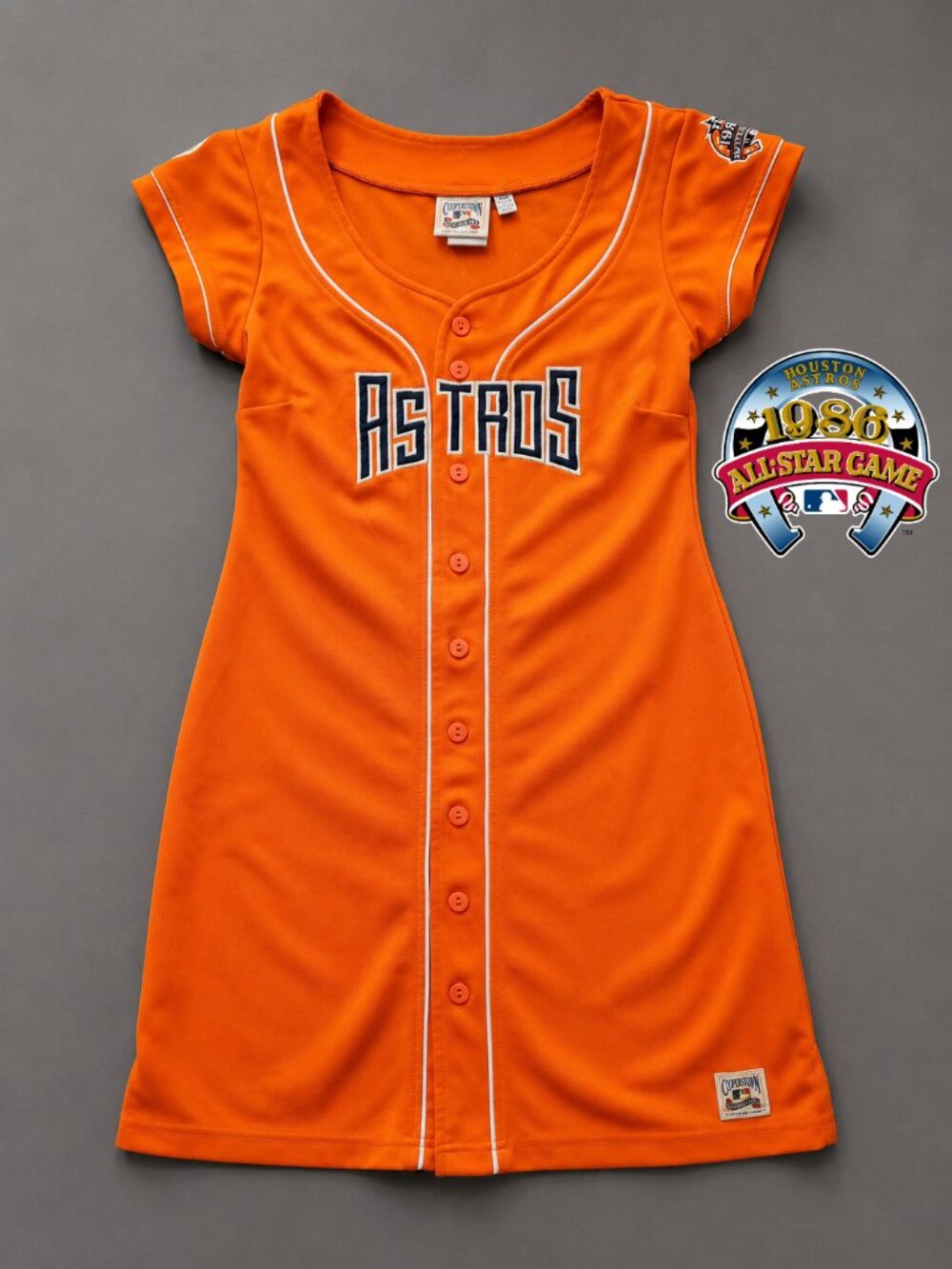 Vintage 1986 Houston Astros All-Star Game Cooperstown Collection Jersey Dress M